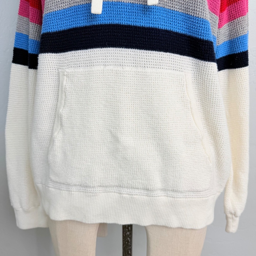 Faherty Throwback Cream Rainbow Stripe Organic Co… - image 5